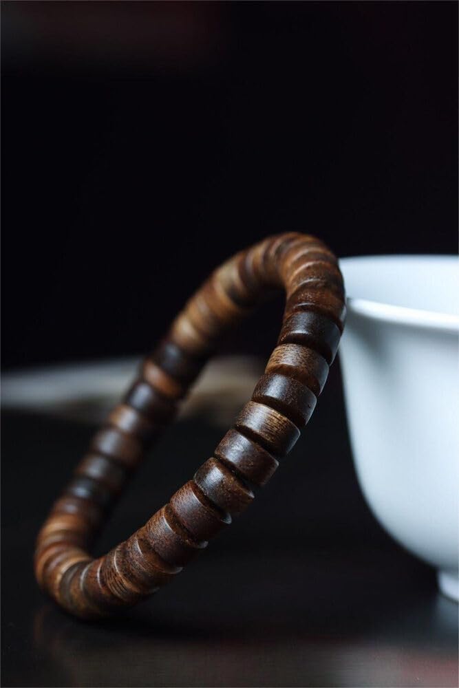 Agarwood 9mm Genuine Old Wild Nha Trang Agarwood Bracelets Malas Meditation Prayer Beads