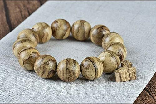 GLW Tarakan Genuine Natural Wild Agarwood Aloewood MALA Prayer Beads 16mm # 4705