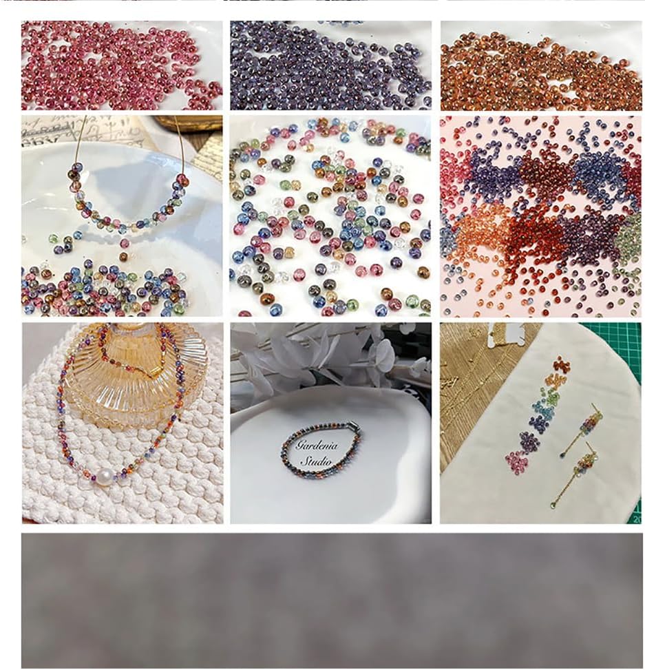 30PCS Glass Beads, with Elegant Effect,can be Used As DIY Decorative Materials for Clothing Art,Hat Decoration, Jewelry Clasps.(Transparent)