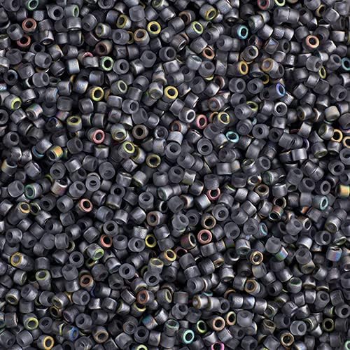 Miyuki Delica 11/0 - Crystal Vitrail Matte DB2203-250gms Bag of Japanese Glass Beads Bulk Bag of Japanese Glass Beads