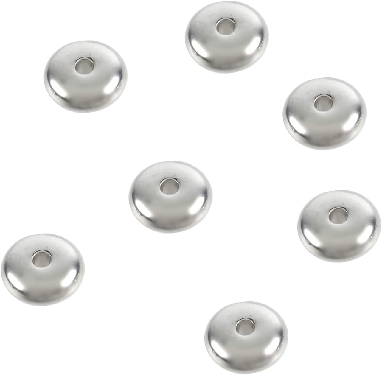 Bead Landing Silver Plastic Heishi Craft Beads, 6mm, 12 Packs: 400 ct. (4,800 Total)