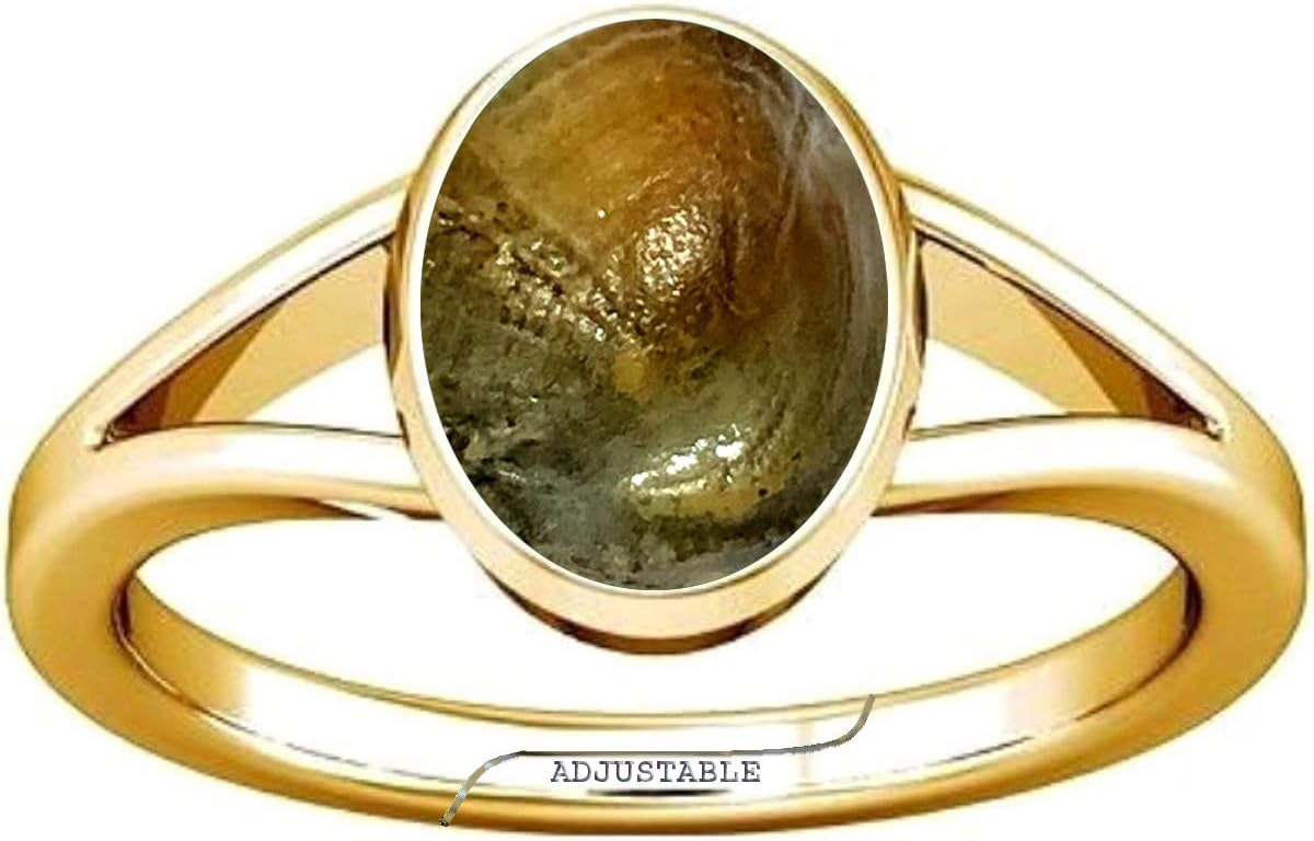 Divya Shakti Machha Matsya Mani Sea Stone Panchdhatu Adjustable Ring for Men & Women
