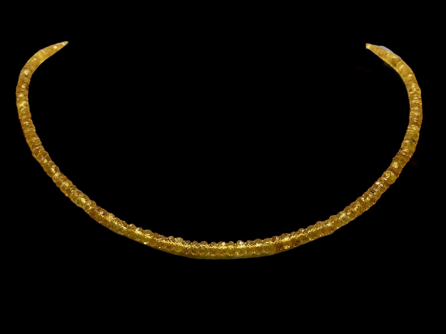 50cts Natural Canary Yellow Sapphire Faceted Beads 105734 for Jewelry Making