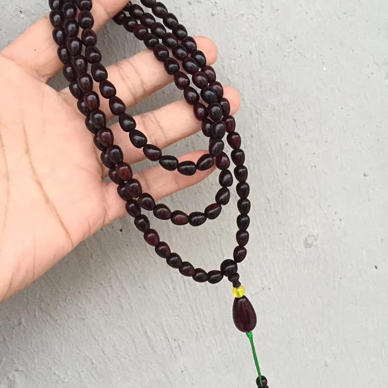 xiexuelian 小叶紫檀【水滴】6 * 8 * 108颗水滴珠佛珠手链 带星珠子圆润光滑细腻(水滴小叶紫檀)