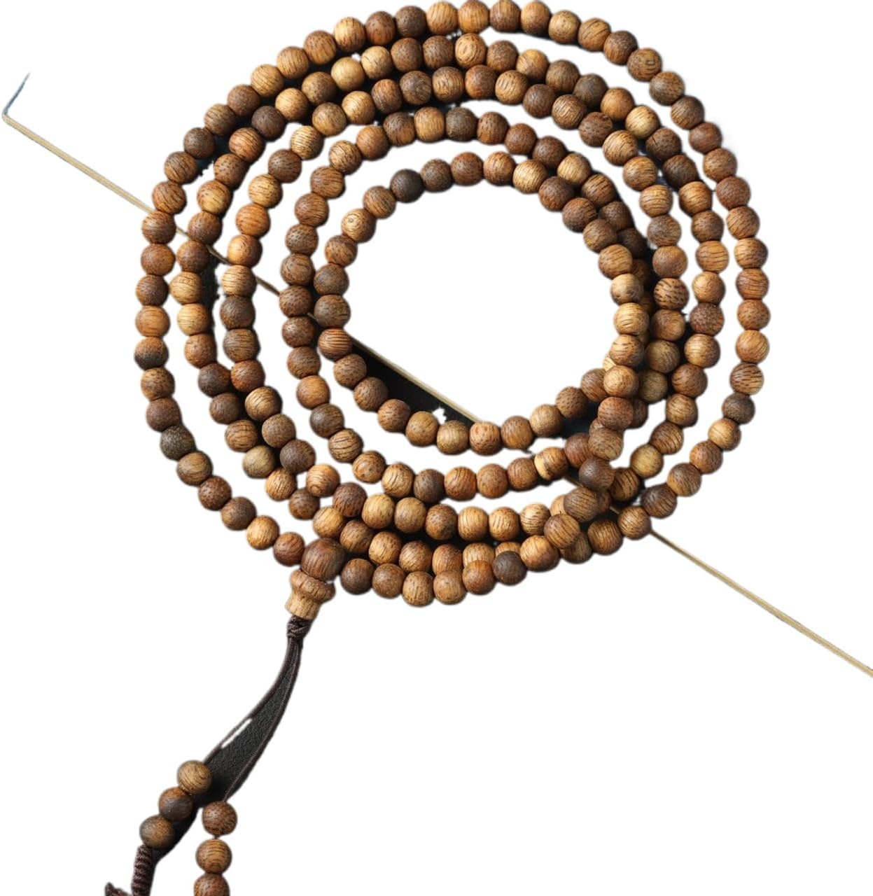 Natural Hainan Yingge Green Agarwood 4mm*216 Beads Full Oil Rosary Multi-Circle Floral Scent