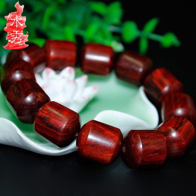 小叶紫檀桶珠佛珠手串手链 男女念珠 美搭 18MM 10MM(小叶紫檀桶珠18MM)