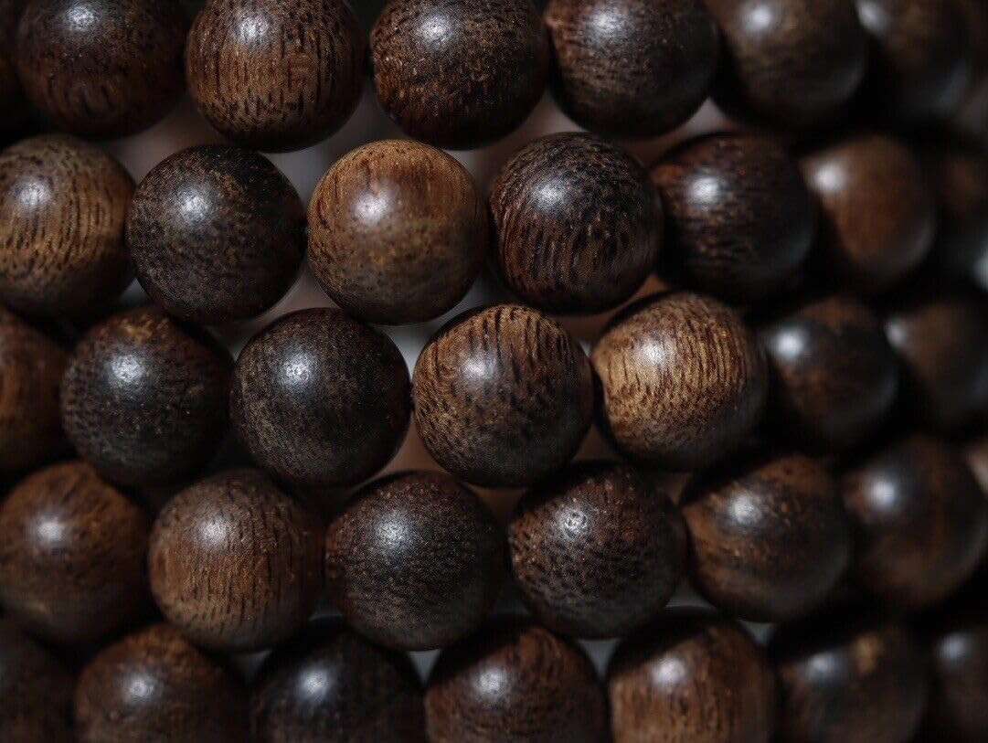 Agarwood Brunei Agarwood Old Material 8mm Round Beads Strings Buddha Beads Rosary Beads