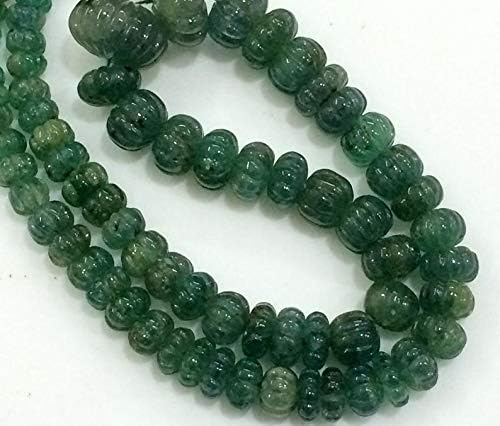 Emerald Melon Beads, Emerald Necklace, Emerald Jewelry, Original Emerald Necklace, 5.5mm - 15mm Approx.