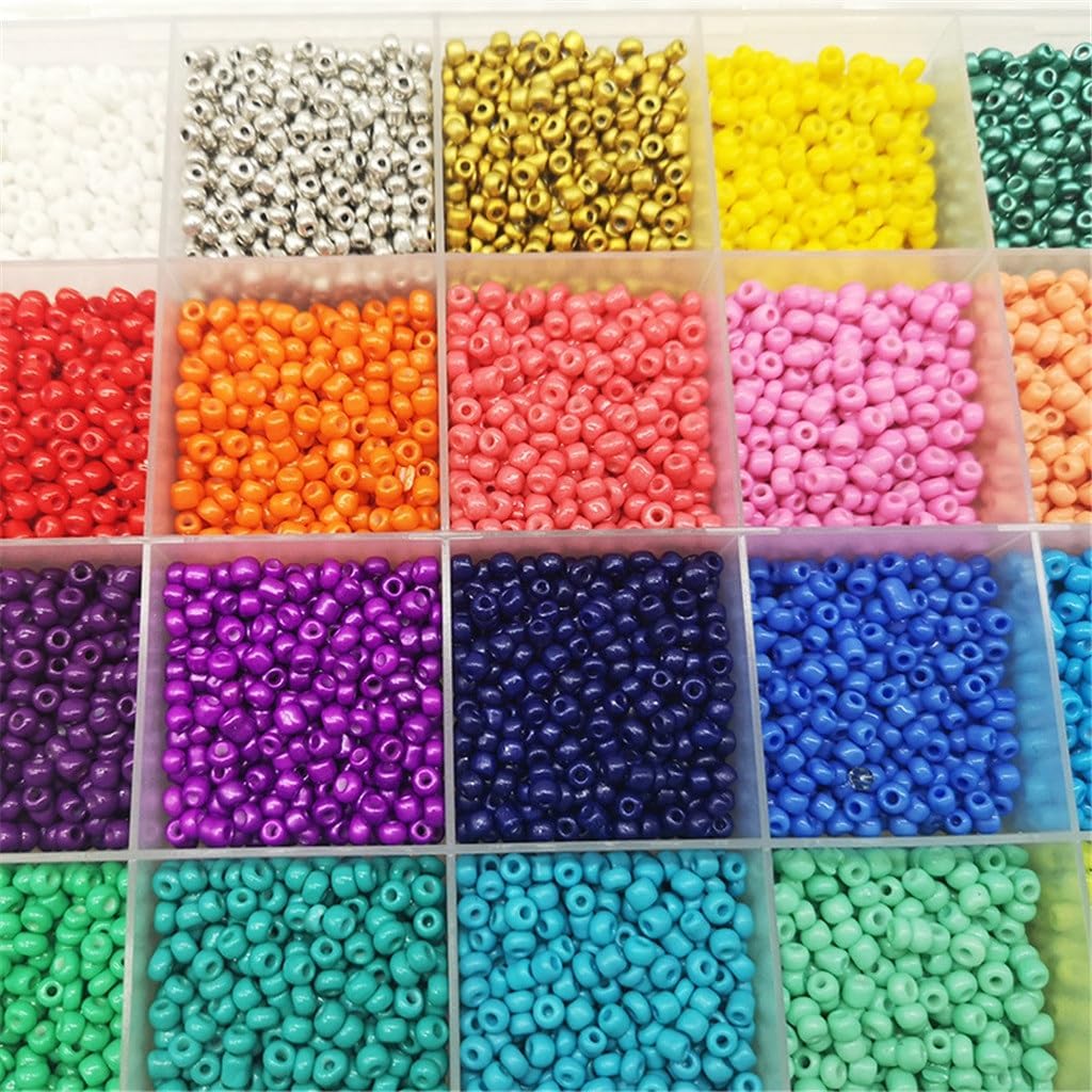 24 Grams of Rice Beads Boxed DIY Handmade Materials Colorful Millets Glass Combination Set Accessories