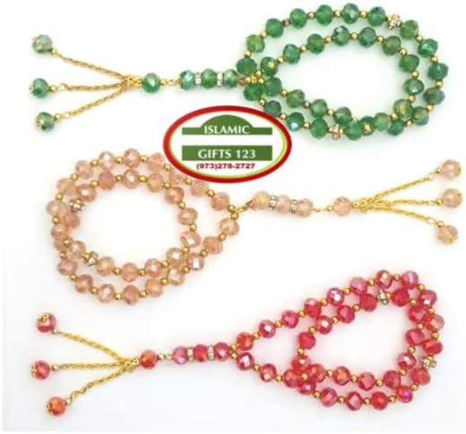 LOT Big Tasbih Prayer 33ct Worry Beads Misbaha Islamic Gift Ramadan Gift Eid Gift Allah Rosary Bulk Islamic Crystal Prayer Beads Islamic Gifts 123 (60)
