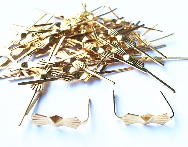 Hanging Crystals Prisms 1000pcs L45mm Gold Butterfly Buckle/Tie Clips Crystal Beads Chandelier Accessories Lighting & Curtain Metal Connector Hangings Crystals for Decoration