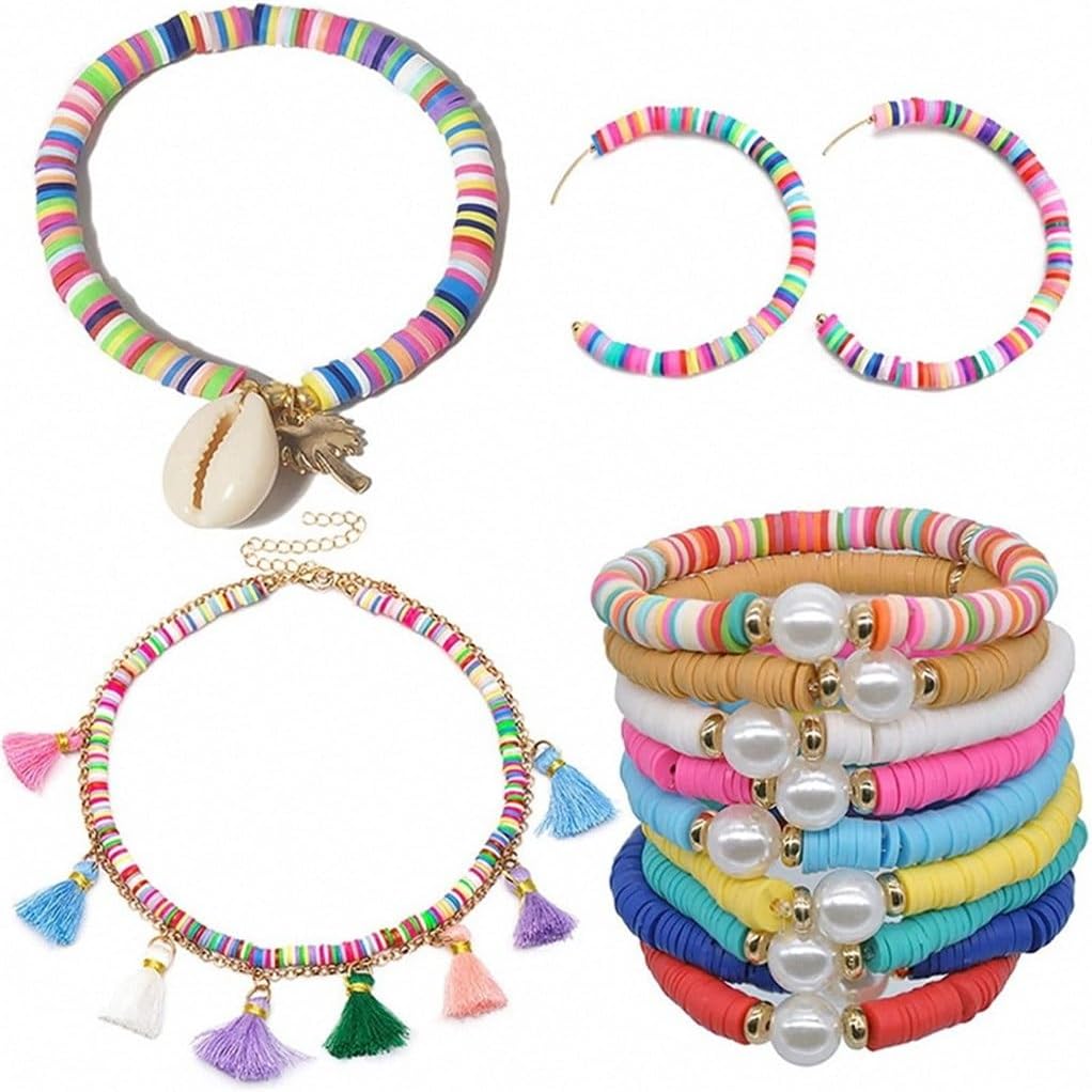 Clay Beads Soft Pieces Bead Set Bohemian DIY Jewelry Accessories