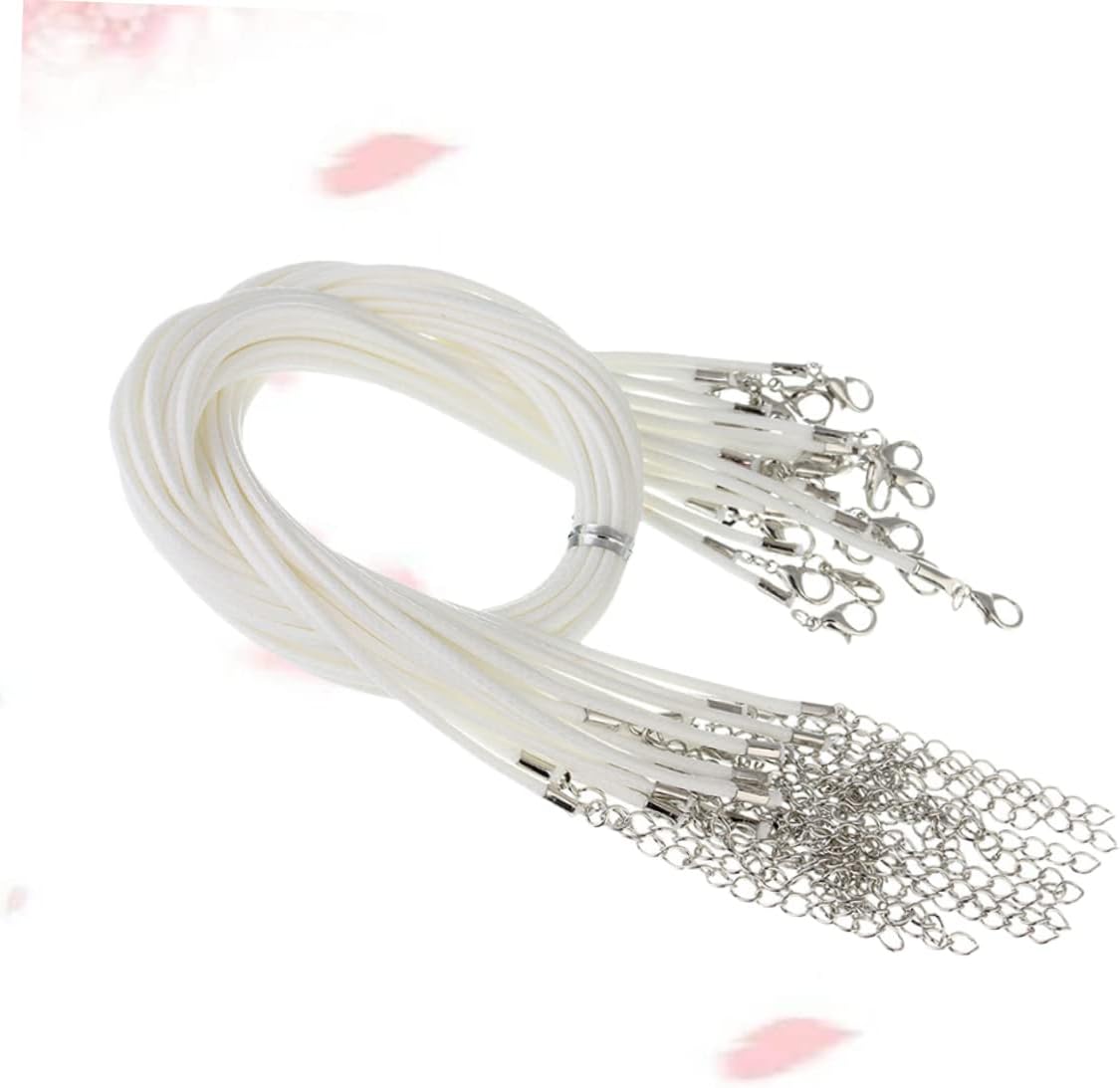 200 pcs Leather Necklace Cord Jewelry Cord Bracelet Clasps and Closures Hanging Rope Leather Bracelet kit Jewelry Making Beading Wire Black Necklace DIY Pendants Thread Accessories (Coffeex2pcs 0.15