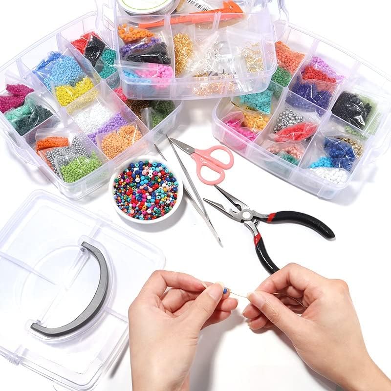 LUYILA 26300pcs DIY Beaded Jewelry Making Kit - Beginner Beading Kit Complete DIY Jewelry Kit for Adults