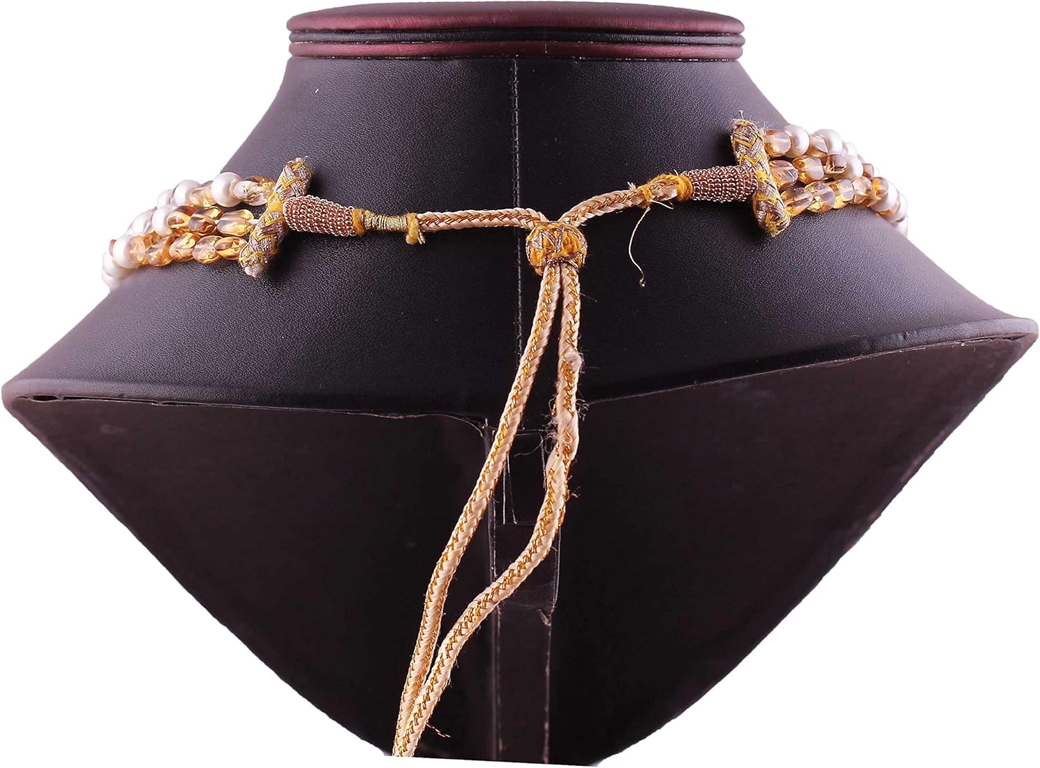 Natural Gemstone cirine Amethyst Plain Oval Shape Beads Necklace for Women | 18 inch Gemstone Necklace|Loose Beads for Jewelry Making | Healing Beads Necklace