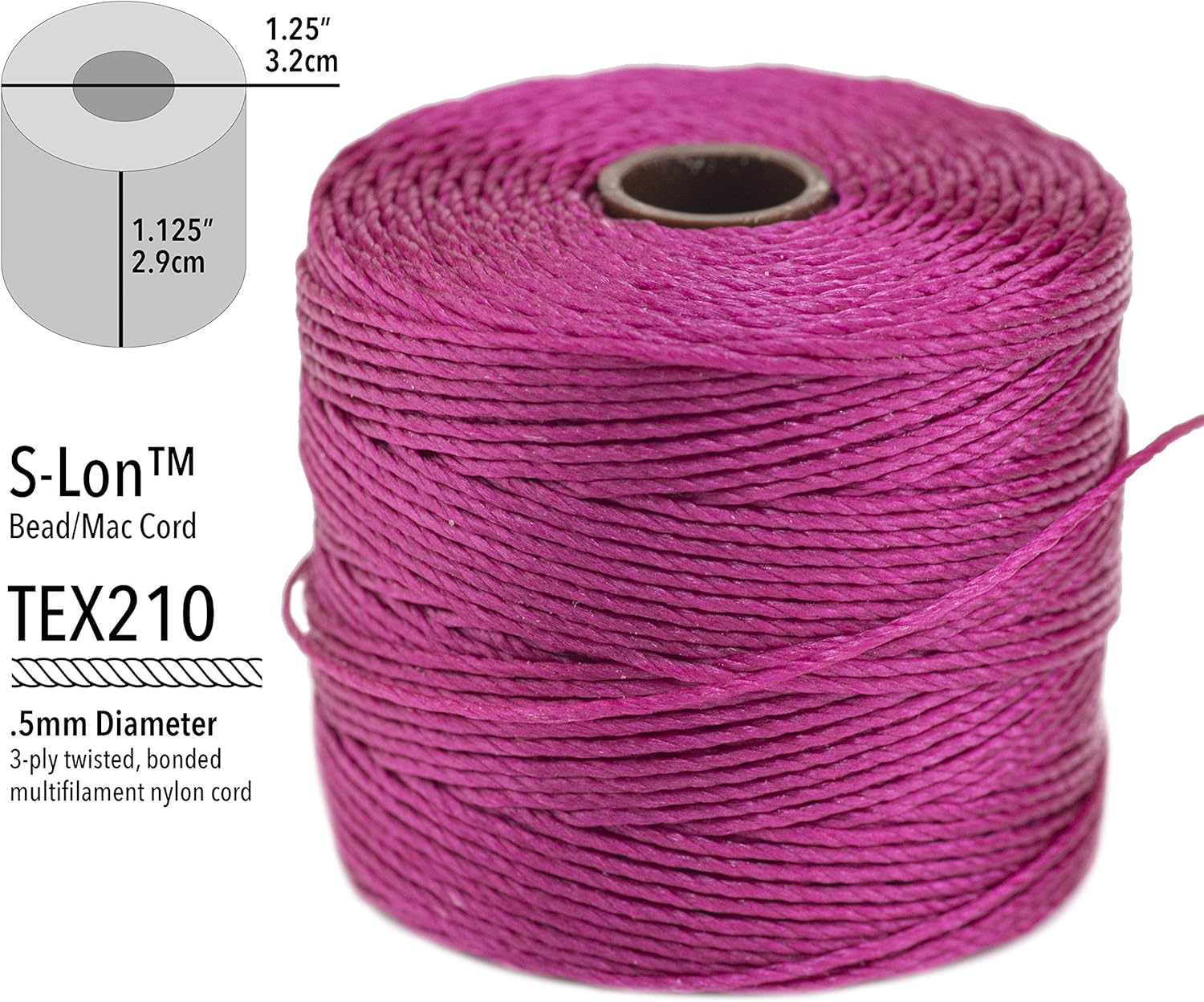 The Beadsmith Mini Macrame Kit - Bead Board 7.5 x 10.5 inches - Thread Zap II - 5.25” Thread Burner - S-Lon Cord #18 Cord, Multipack with 4 Spools – for Macrame and Knotting Jewelry Projects