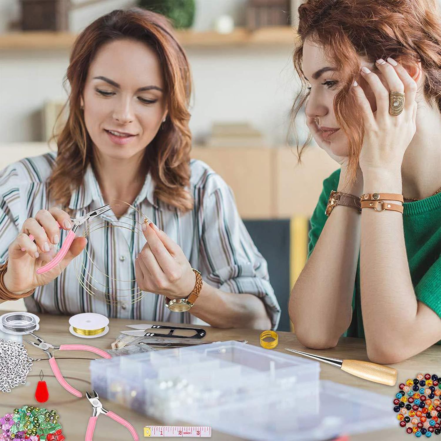 Jewelry Making Supplies With Beads Jewellery Pliers Beading Wire For Necklace Bracelet Earrings Making Repairing Accessories