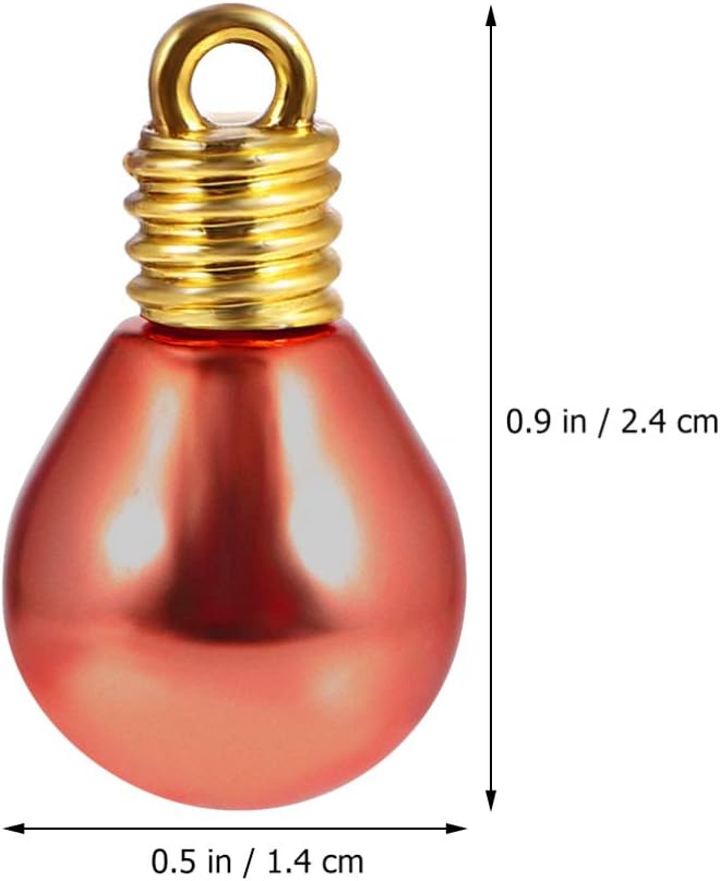 Tofficu 1000pcs Round Lamp Beads for DIY Jewelry and Christmas Decorations Creative Handmade Bead Accessories for Crafting Projects