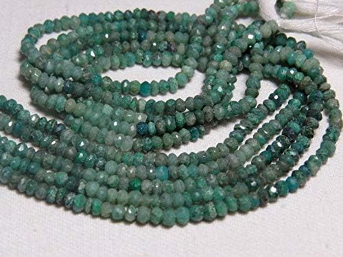 13 inch Natural Beads Strand of 3mm Faceted Round Chrysocolla Gemstone Beads for DIY Jewelry - Necklace, Bracelet, Earring, Ring.