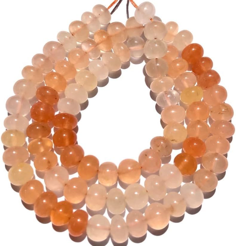 Natural STRAWBERRY QUARTZ rondelle soomth Beads 7mm 18 inch long string jewelry making gemstone beads for necklace bracelet