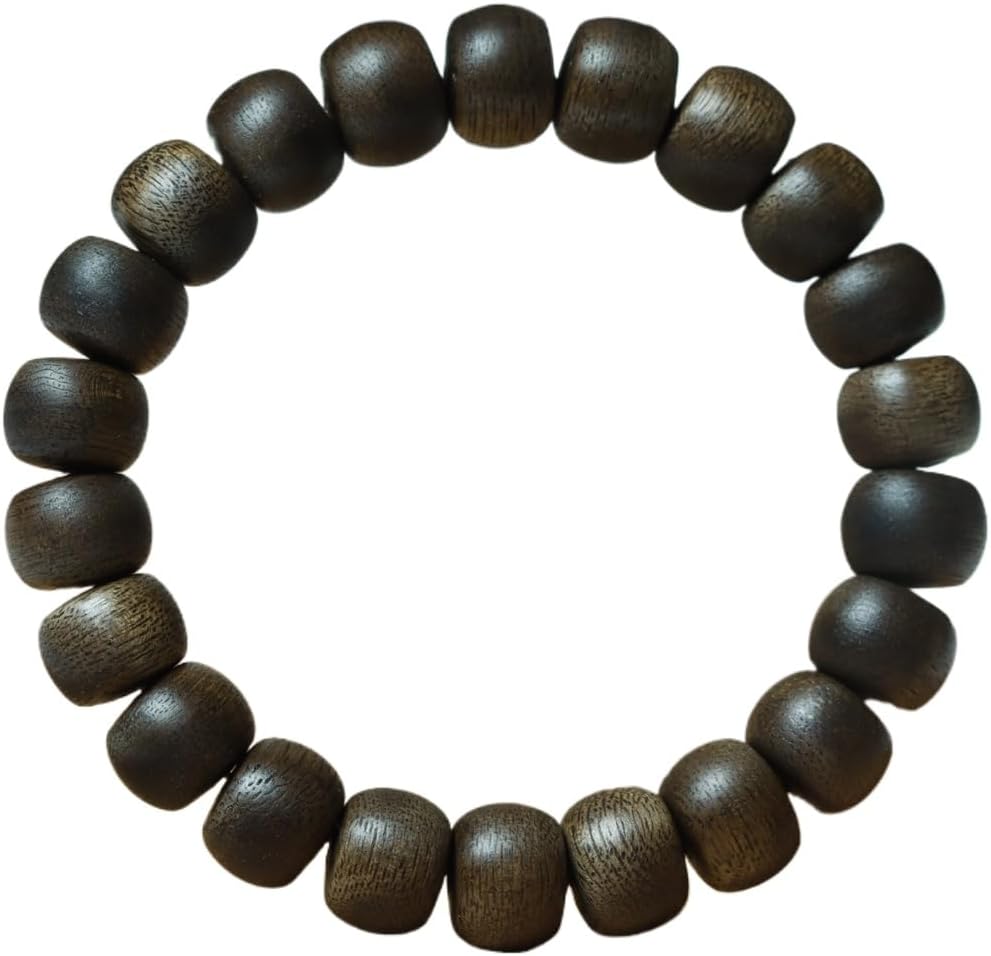 Vietnam Nha Trang Agarwood White Aquilaria Old Wood 8 * 10mm*22 Beads Single-Strand Prayer Beads Honey-Scented Sinking Grade