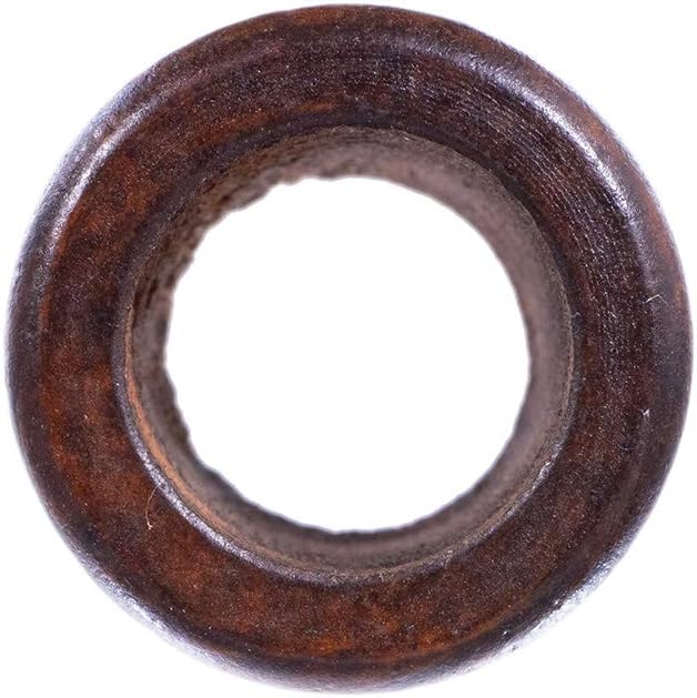 West Coast Paracord Dark Wood Bead Cylinder – Jewelry, Projects, and Decoration – 1 1/8-Inch