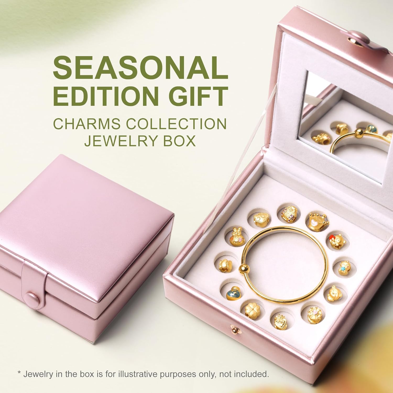 CHOW SANG SANG 999 24K Gold Charme Lucky Blossom Charm Trio Bracelet Jewelry Set for Women 17cm 92447C 92094C 95244C