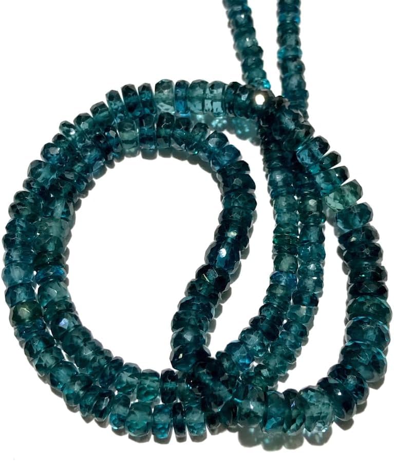 Natural Topaz rondelle Faceted Beads 4X6 18 inch Long String Jewelry Making Gemstone Beads for Necklace Bracelet