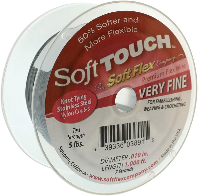 Soft Touch Wire .010 Dia. 1000 Ft. 7 Strand Premium Satin Si