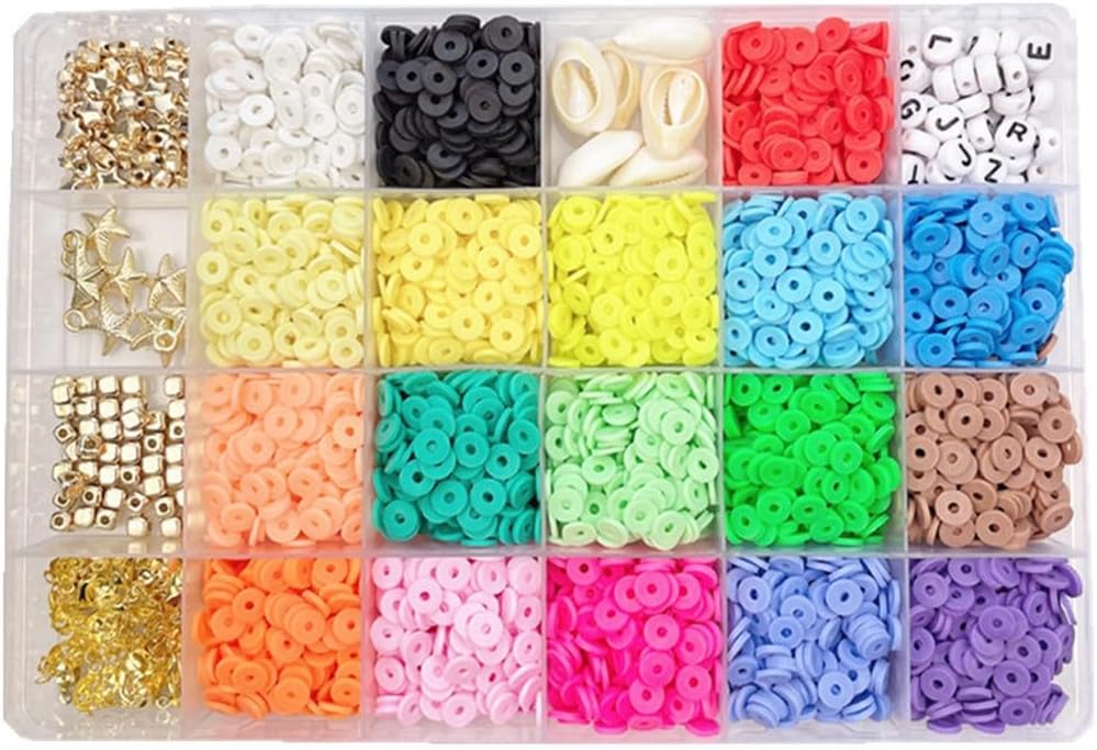 18 Color Polymer Clay Sheet Beads Set Bohemian DIY Jewelry Accessories