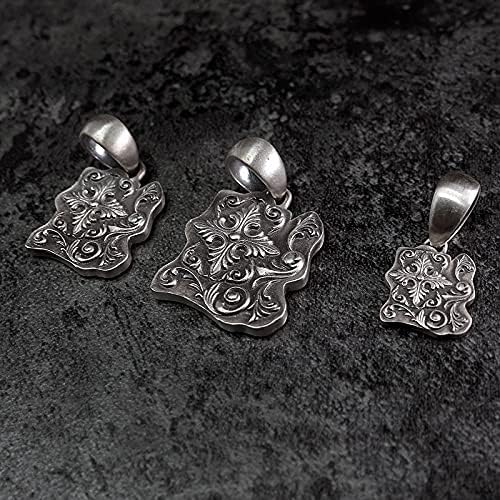 S925 Sterling Silver Text edc beads keychain DIY accessories paracord beads