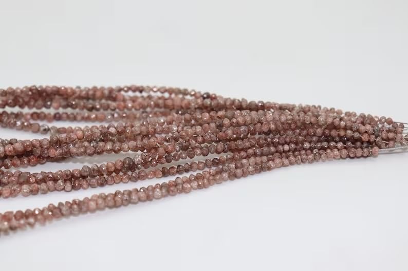 AAA+ Natural Pink Diamond Uncut Beads 3 mm Conflict Free Diamond 3.5mm Pink Rough Diamond Bead Pink Diamond Chip