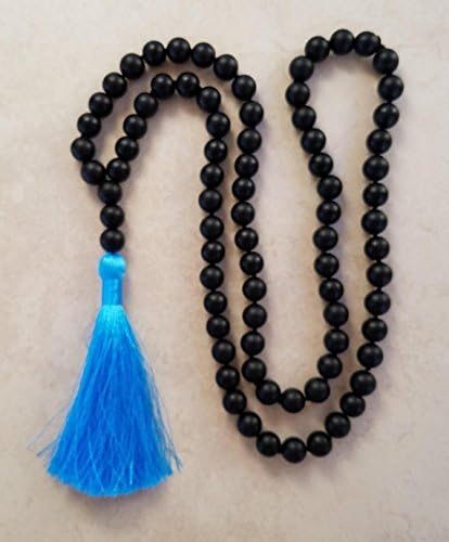 Jewelry Energy Yoga Beads Mala 6mm Black Matte Black Onyx Beads Round, Smooth 108 Beads for Mens, Womens, gf, bf & Adult.