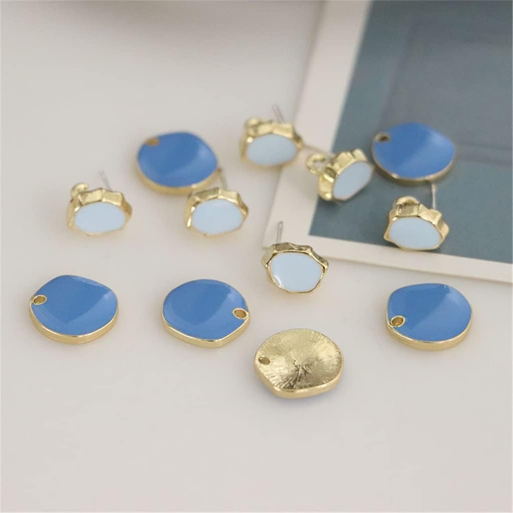SIDUFHAOPKLL Alloy Single Hole Pendant Earrings Accessories Handmade DIY Jewelry Material Kit(E)