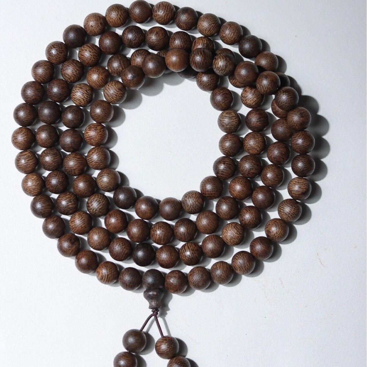 Agarwood Brunei Black Chess Agarwood Skewer 8mm*108pcs Submerged Grade Buddha Bead Rosary
