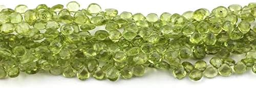 Big Halloween Sale Bulk Lot 7 Strand Perit Gemstone Faceted Briolettes - Perit Heart Shape Beads 6mmx5mm 8 Inches SB3433 Code-HIGH-37500