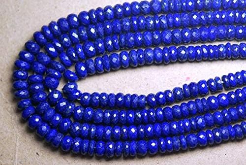 14 Inch Long Strand-Super-AAA Quality, Lapis Lazuli Micro Faceted Rondells, 5.5-6mm Size Code-HIGH-56127