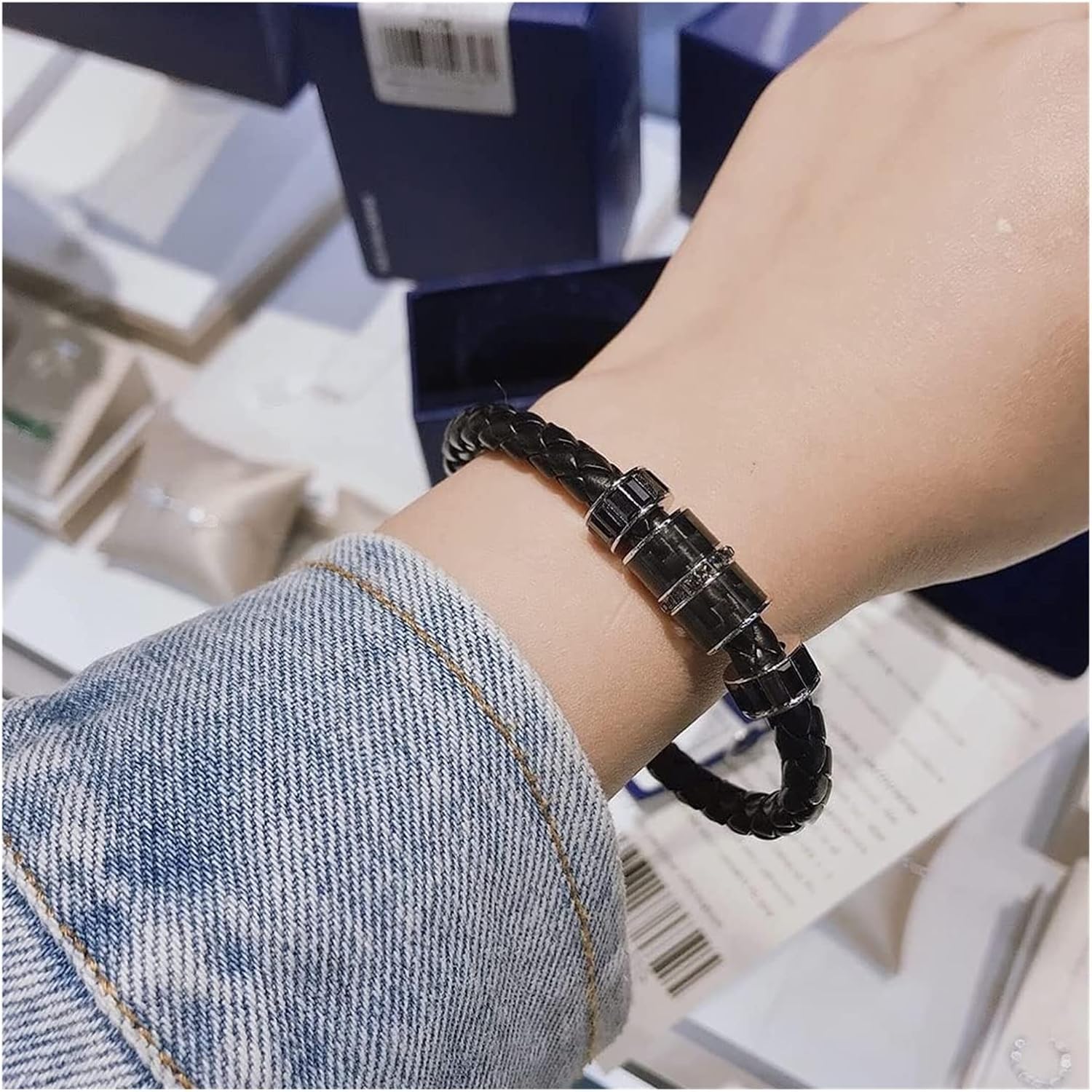 Fold Braided Leather Cord,10mm 12mm Round Leather Cord String DIY Necklace Bracelet Making Black Brown Braided PU Rope Jewelry Accessories, 1pcs (Color : Black, Size : 10mm 5m) ( Color : Brown , Size