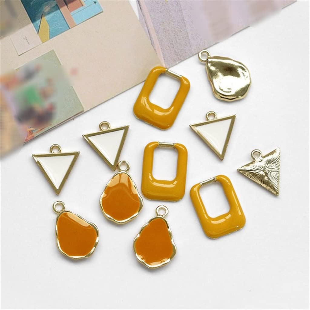 Hollow Drip Oil Alloy Earrings Accessories Clashing DIY Handicraft Materials Jewelry Accessories(E)