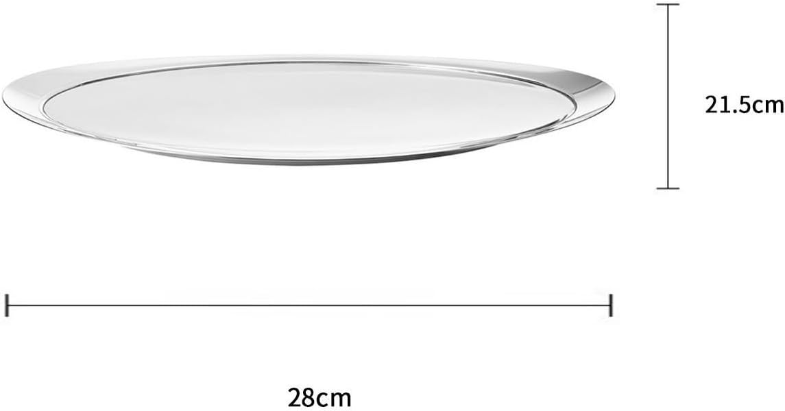 Tray Decor Simple Light Luxury Wine Glass Tray Stainless Steel Tableware Dessert Snack Tray Ornaments Tray Food Tray