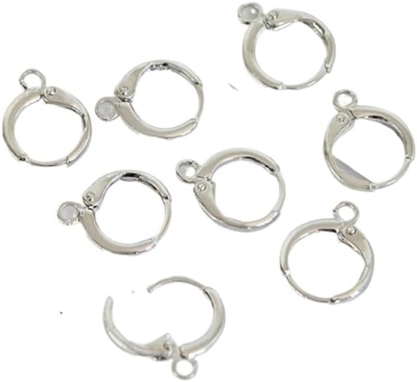 Brass Earring Buckle Earring Accessories Handmade DIY Compact Earrings Jewelry Material Kit(D)