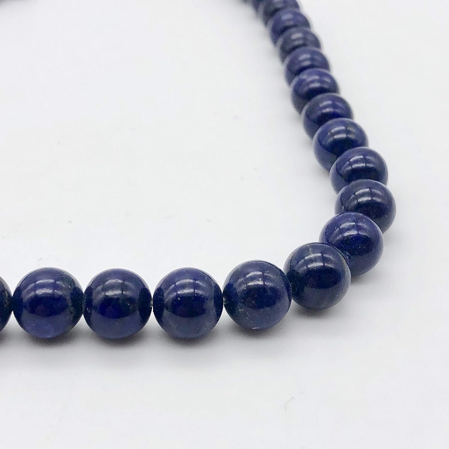 Rare Natural Lapis 8mm Round Bead Strand 110265A for Jewelry Making