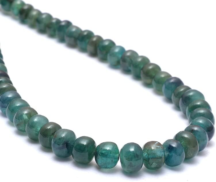 13 inch Strand of Natural gem Grandidierite, 5-6mm rondelle Smooth Beads for DIY Jewelry Making. | Beads_03825