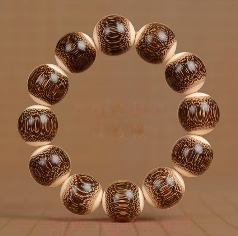 Agarwood 20mm*12 High Density Genuine Wild Bamboo Hand Embed Collecting Buddhist Beads