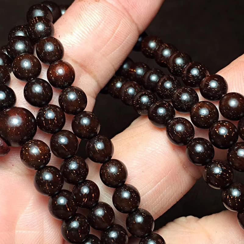 小叶紫檀【多星】0.6 * 108颗 高油密老料多星佛珠手串手链玻璃底(小叶紫檀多星)