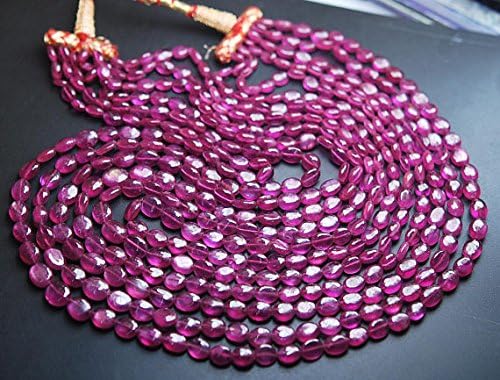 6x20 inches strands,natural pink sapphire smooth oval nuggets shape,6-9.5mm