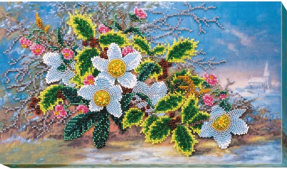 Abris Art AB-565 Pearl Stitch Embroidery Set, Cotton, Multi-Colour, 21 x 19 cm