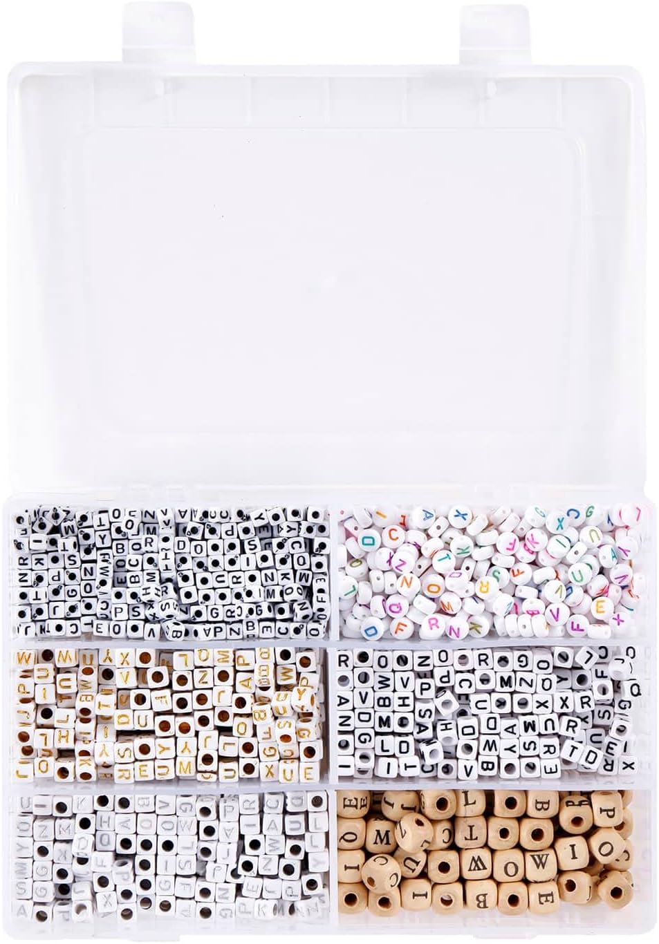 Bead Landing Craft Mixed Alphabet Beads, 6 Pack