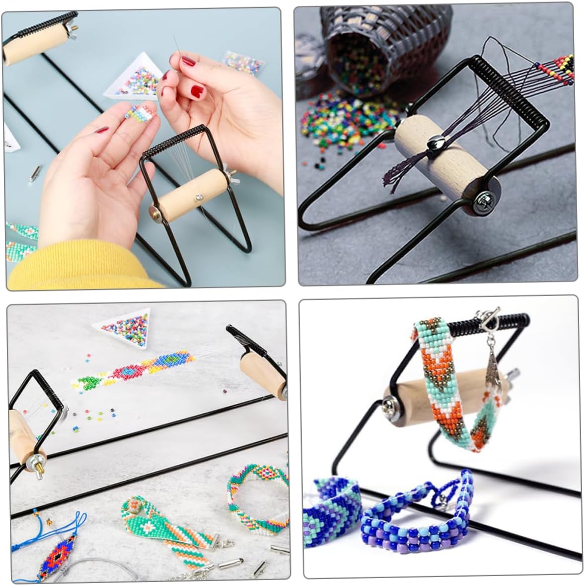 DIYEAH 5pcs Bracelet Making Bead Loom Tool Bracelet Weaving Tools Creative Knitting Supply Handmade Jewelry Accessory
