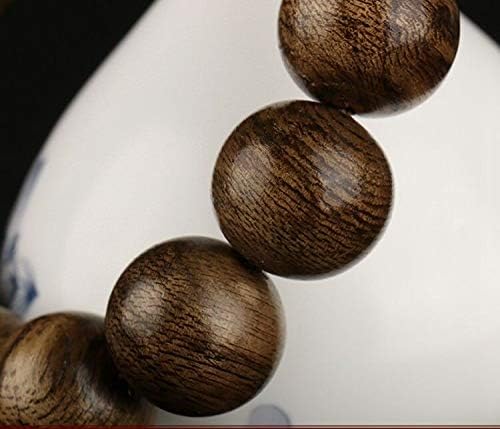 GLW Sri Lanka Genuine Natural Wild Agarwood Aloewood 15mm Malas Prayer Beads #4945